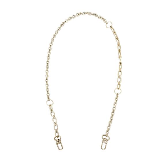 MAJE Detachable Chain Shoulder Strap in Pale Gold - Picture 1 of 8